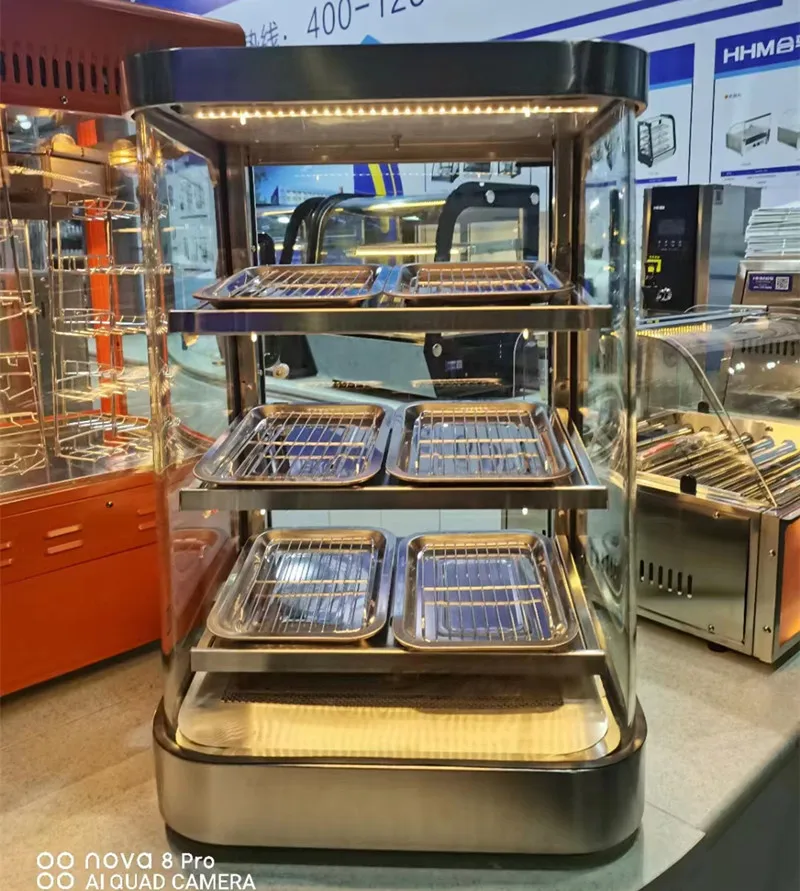 Manufacturer Wholesale High Efficiency 3 Layers Luxury Insulation Display Cabinet
