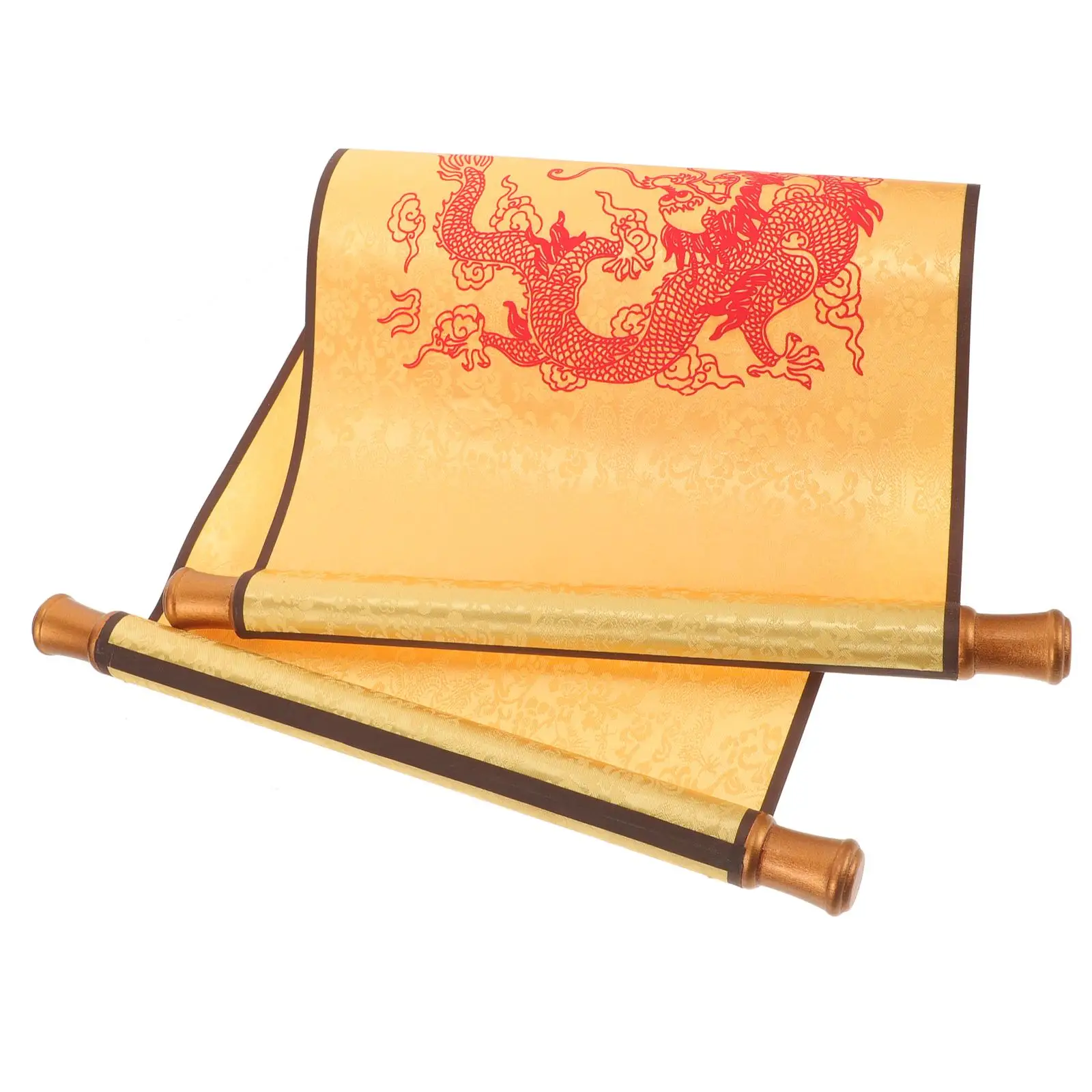 

1PCS Ancient Scroll Blank Retro Material Chinese Style Cosplay Ancient Emperor Scroll Accessory Wedding Party Decorations