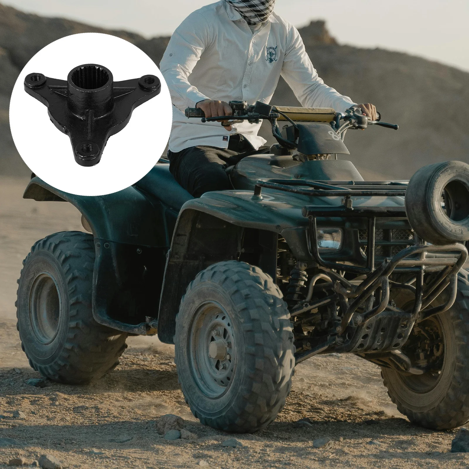 Cubo do eixo dianteiro da roda atv para go kart durável aro da roda hub peça de substituição do veículo fora de estrada compatível com atv