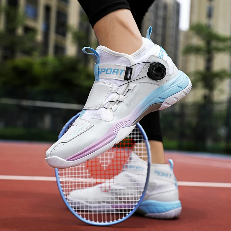 Baskets de badminton professionnelles pour hommes et femmes, chaussures de tennis de table confortables et respirantes, chaussures d'intérieur coordonnantes, taille 36-45