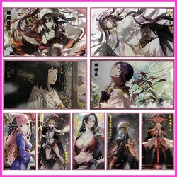 Anime Goddess Story Rare Fold Refraction Foil Albedo Hyuga Hinata Yuuki Asuna Toys for boys Collectible Cards Birthday Gift