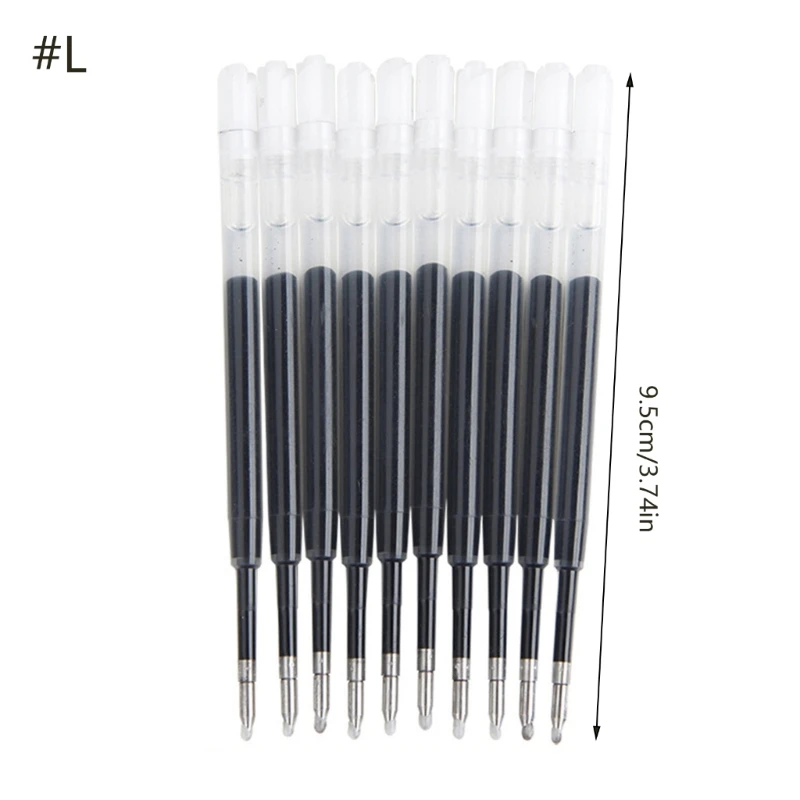 10 Chiếc Pha Lê Nạp Bút, Tiêu Chuẩn Bút Bi Nạp Cho Xoắn Hành Động Bút, Kim Loại Nạp Lại Cho Bút Đa Năng,