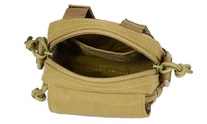 Bolsa táctica de nailon 1000D con correa para el hombro, herramientas EDC, bolsa Molle para trotar, correr, cinturón, billetera para la cintura,