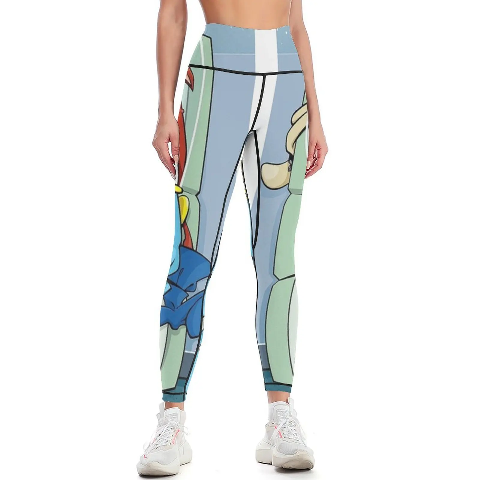 

space madness ren and stimpy Leggings sports tennis for jogging pants Training pants Tight fitting woman Womens Leggings