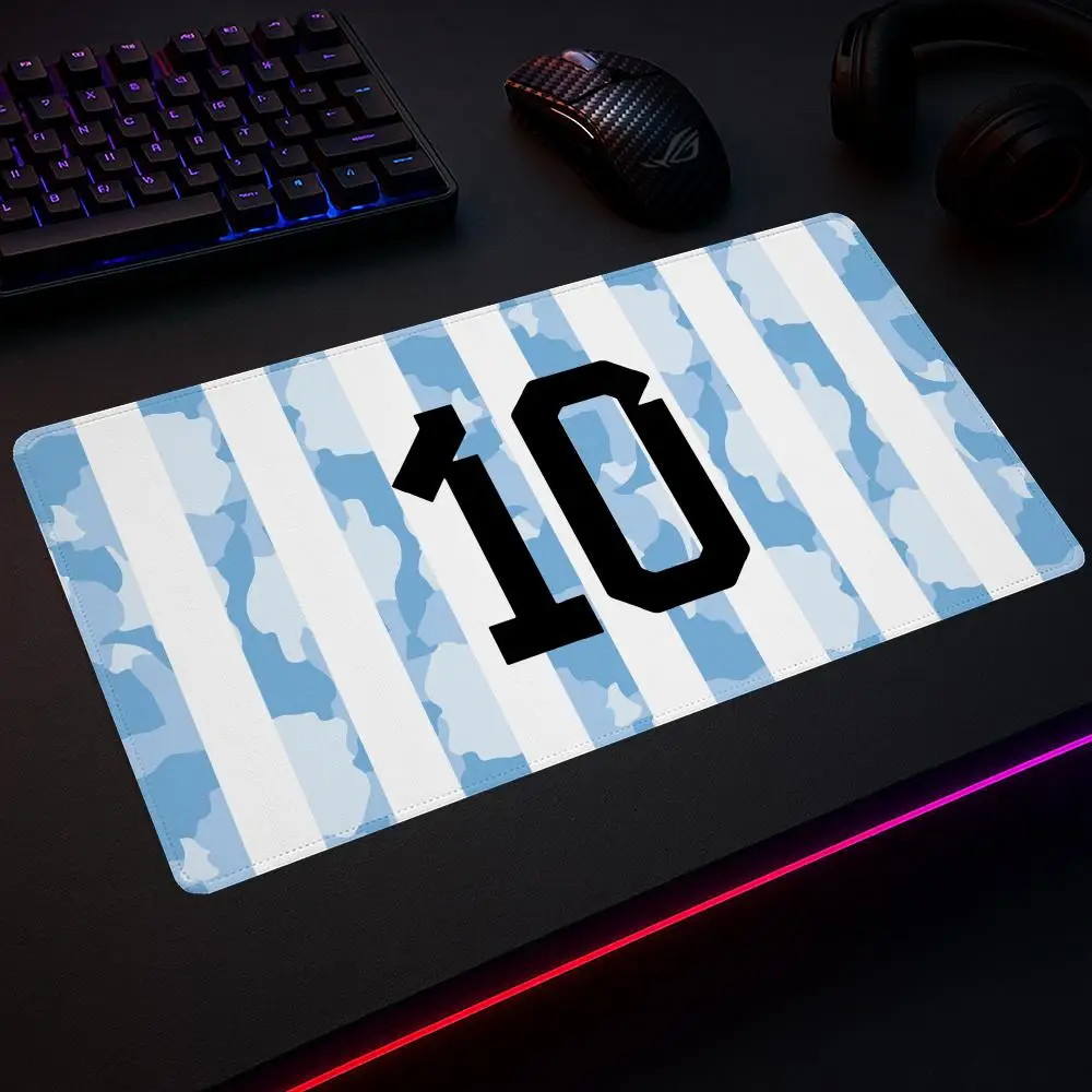 

Коврик для мыши и клавиатуры Messi №10, геймерский, скоростной, для офиса, нескользящий, 120x60 см, увеличенный, для ПК