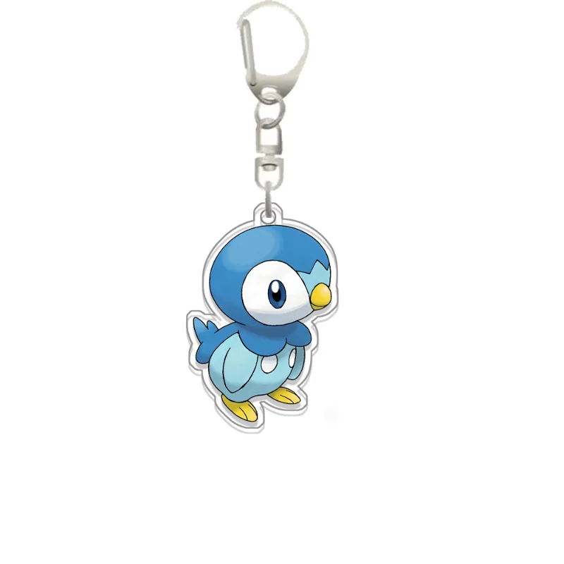 For Pokemon Piplup Galarian Rapidash Turtwig Milotic  Acrylic Selfmade Original Cute Cartoon Anime Keychain Pendant Toy Gift view 2