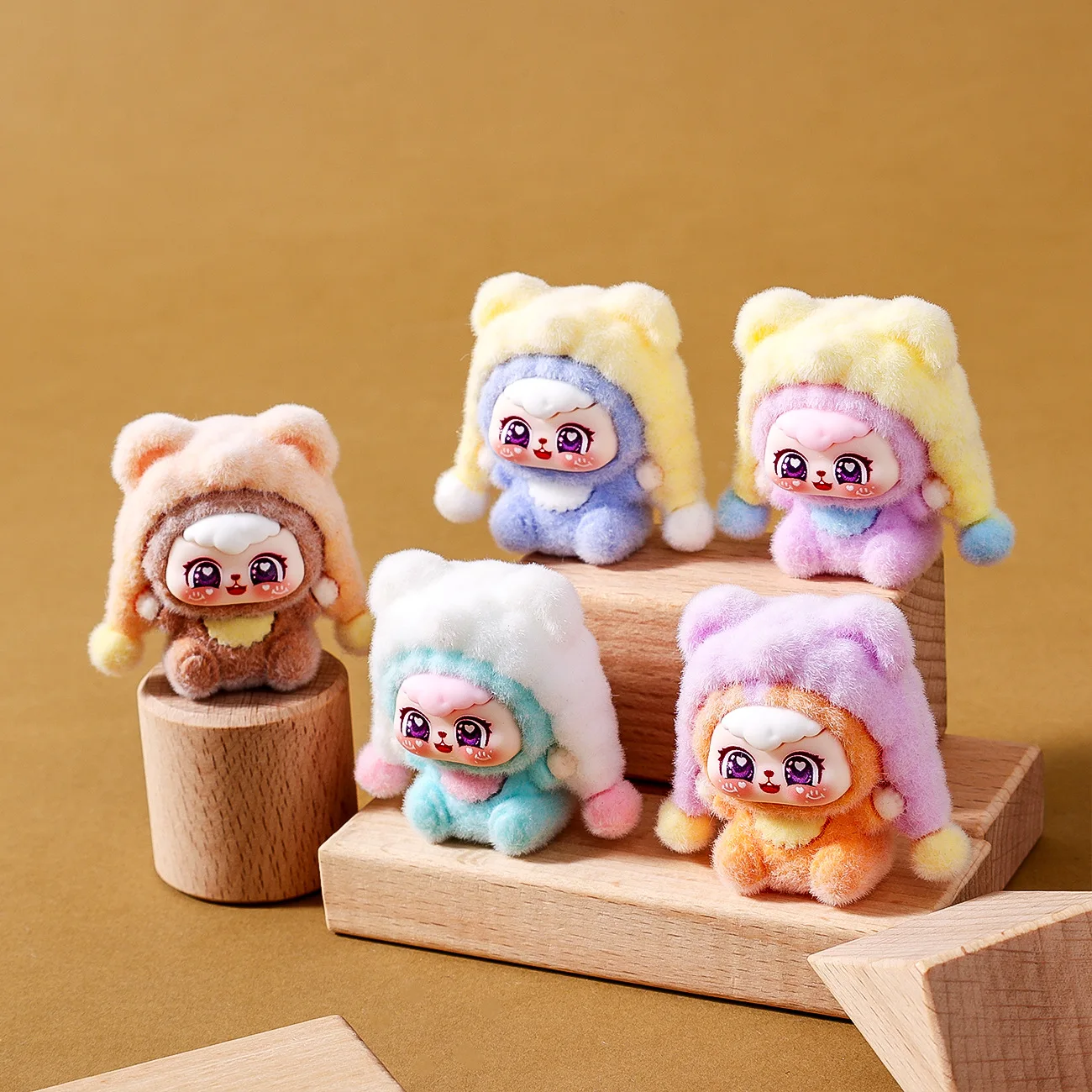 

9 шт., флокированная шляпа тигра, серия плюшевых игрушек, аксессуары для слепых коробок «сделай сам», настольный маленький орнамент на Хэллоуин, Рождественский подарок