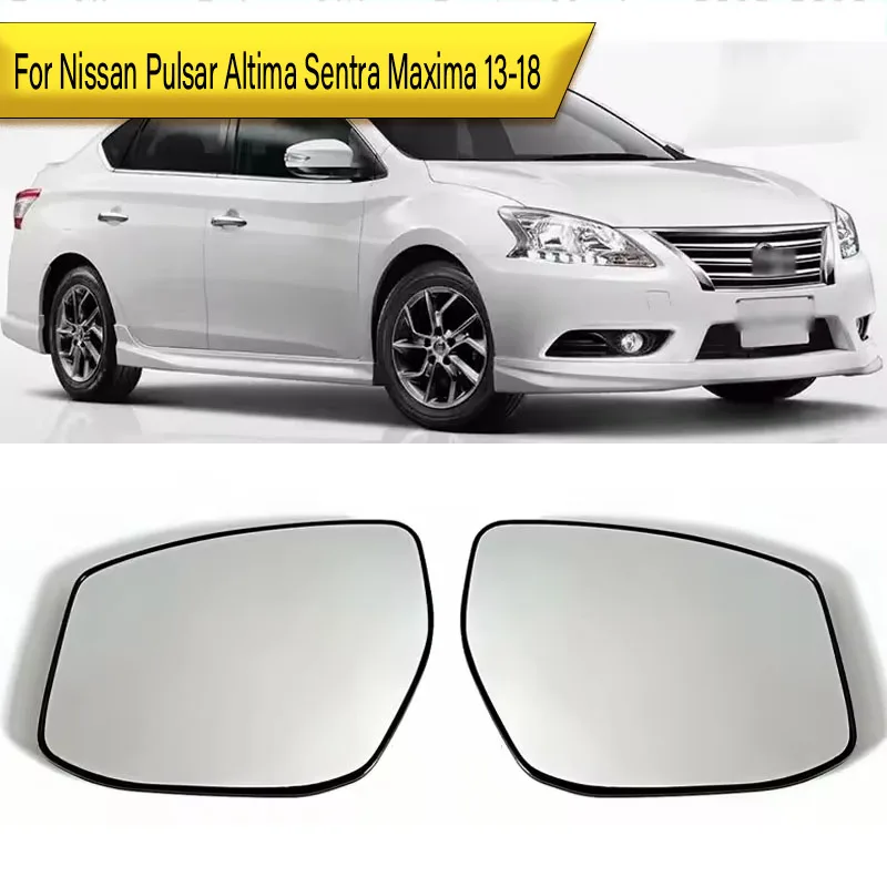

For Nissan Pulsar Altima Sentra Maxima 2013 2014 2015 2016 2017 2018 Auto Heated Convex Mirror Glass