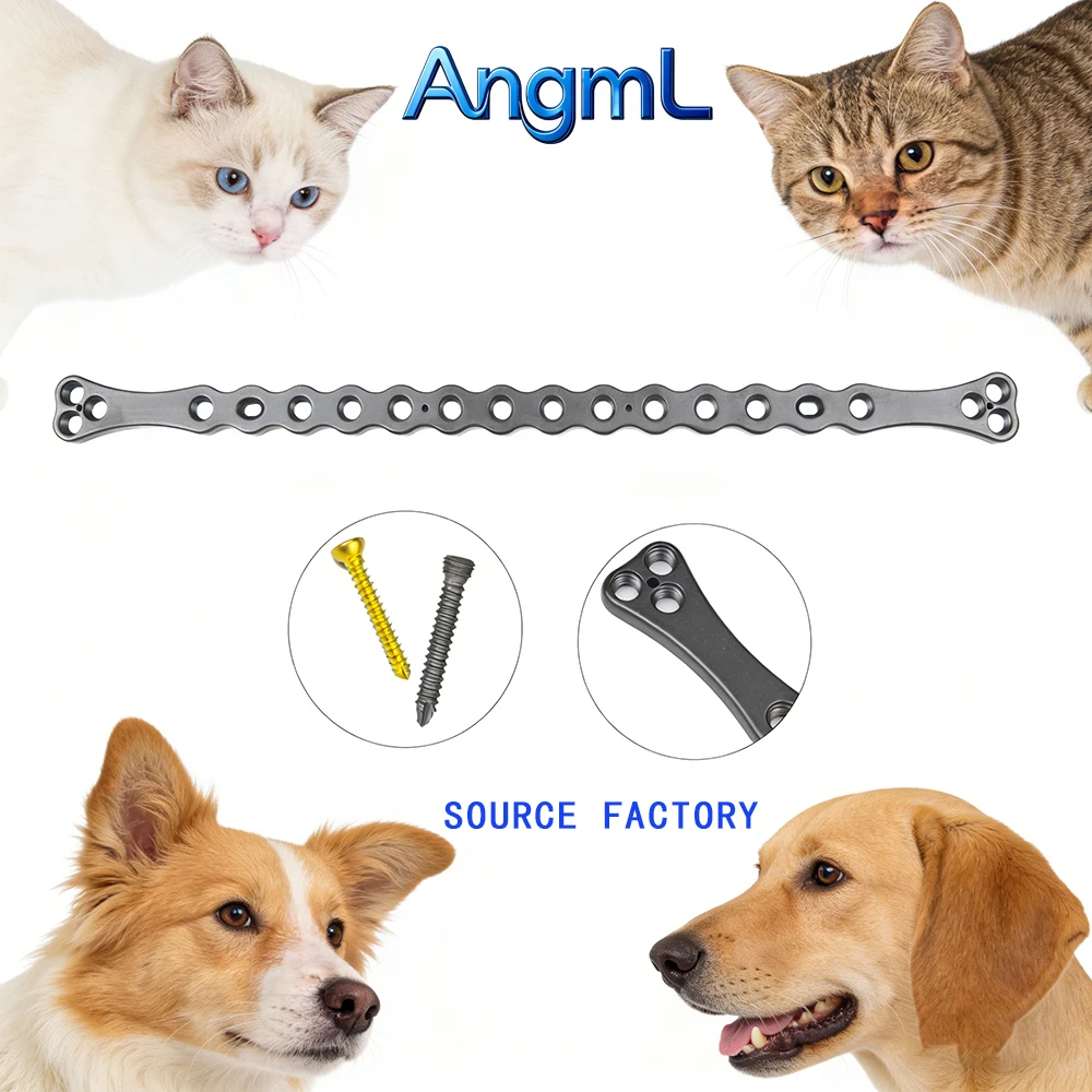 Dual-Head T-Shaped Reconstruction Compression Locking Plate,2.0/2.4/3.5Titanium,Implants in pets,Orthopedic Surgical Consumable