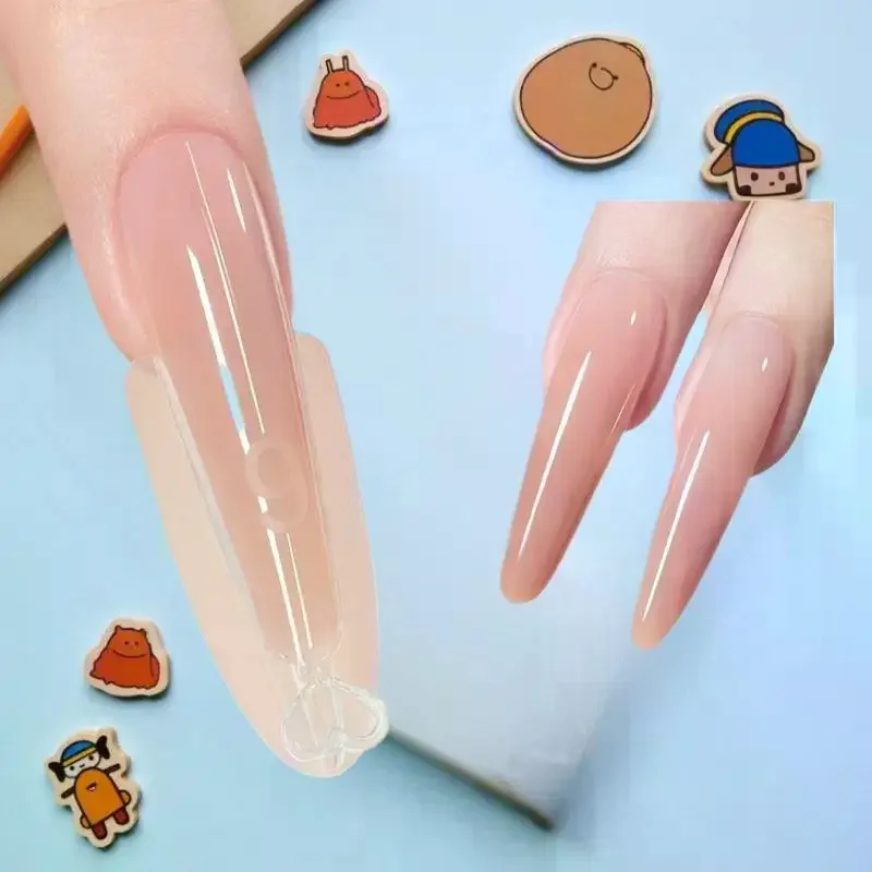 240 قطعة ساندويتش أشكال أظافر مزدوجة 15 حجم ملحقات-شكال مزدوجة قالب سفلي طويل نعش اللوز مسمار الفن أشكال مانيكير أداة #3