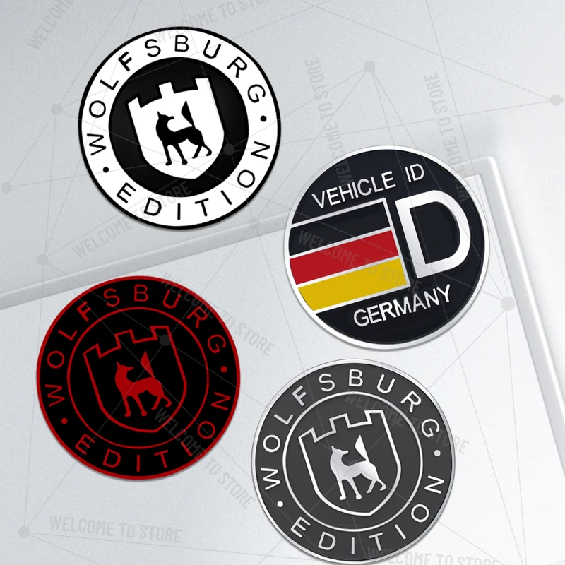 تصفيف السيارة وولفسبورغ الطبعة شعار معدني ثلاثية الأبعاد رسالة الخلفية الجذع الشارات مصبغة شارة ديكور للجولف MK4 MK5 طوارق بيتل باسات #3