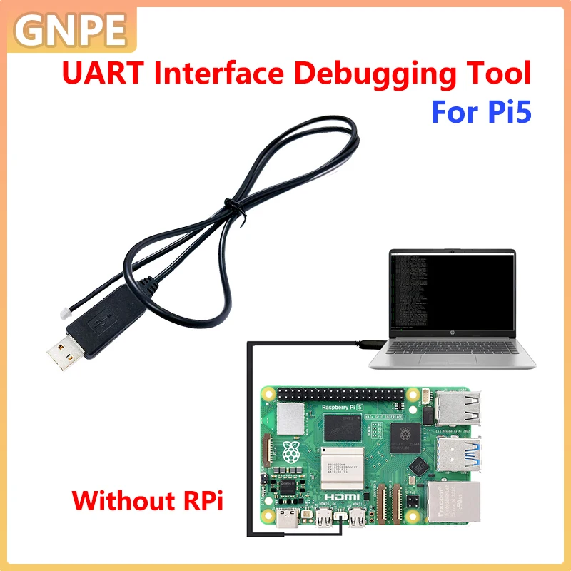 Raspberry Pi 5 USB-TTL последовательный кабель UART, клеммный кабель для Pi5