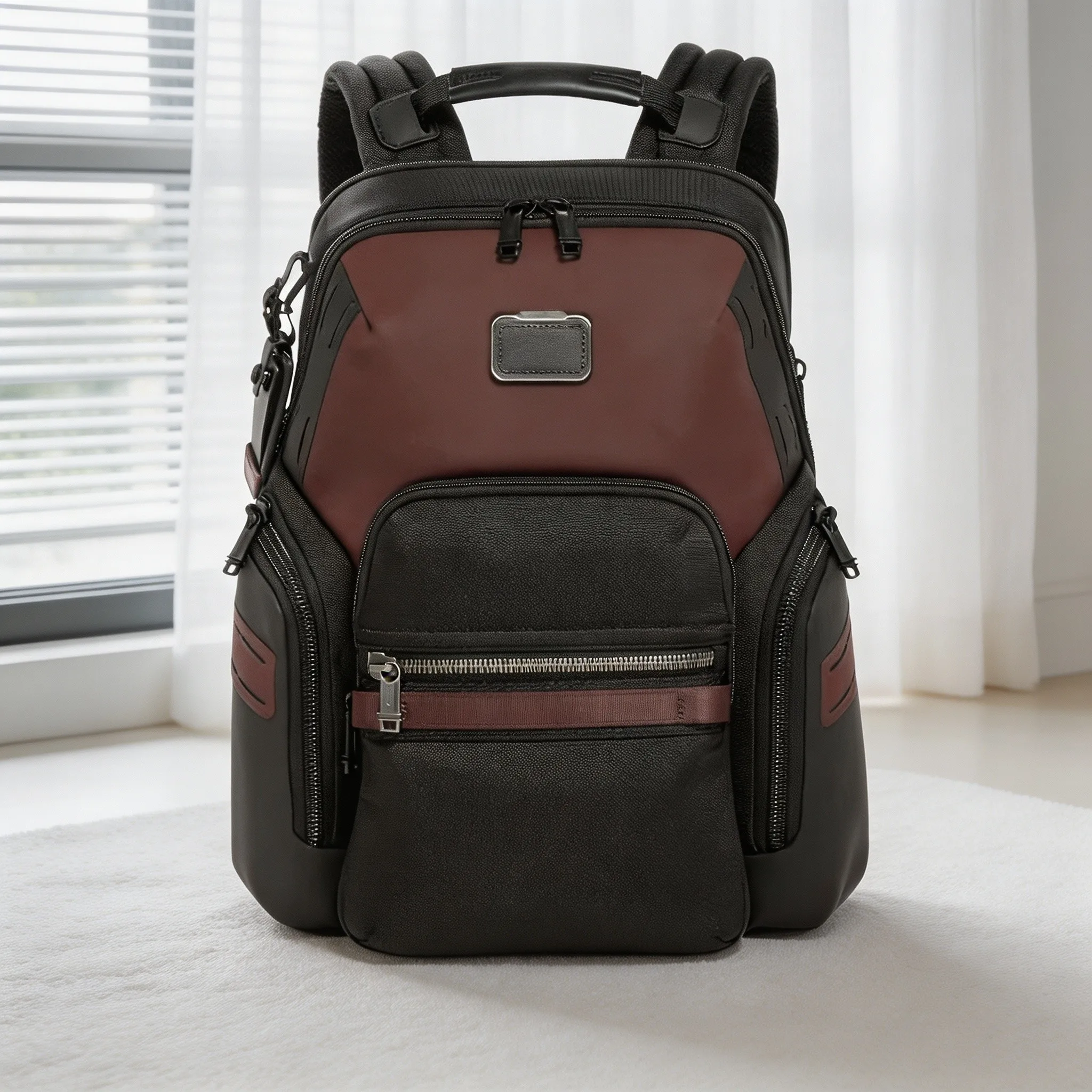 Ballistic Nylon Multi‑Functional Backpack for Men, Stylish Business Casual Daypack for Everyday Carry