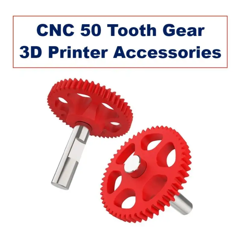 DB-3D Printer Parts Voron 0.1/2.4 Bowden Upgraded CNC High-Precision 50 Tooth POM Reduction Gear Sherpa Extrusion Mechanism Red