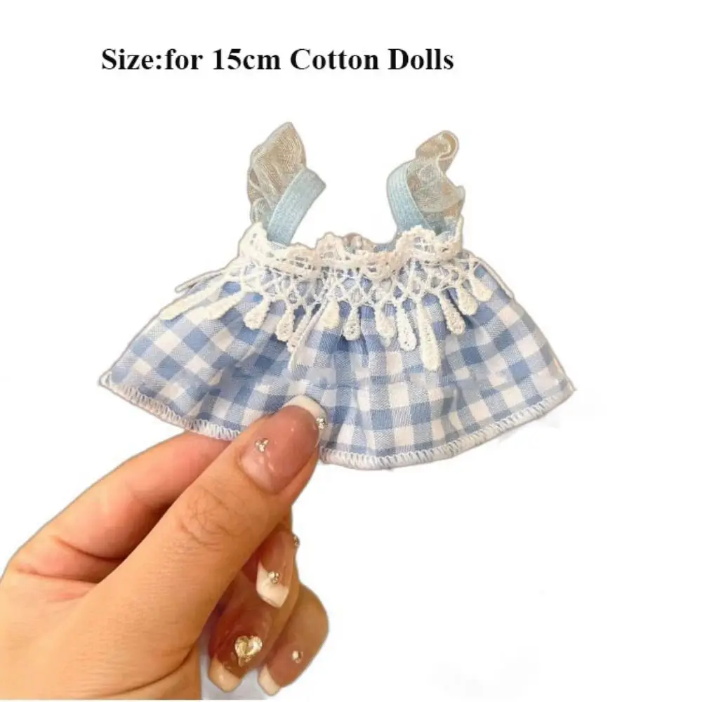 Sukienka księżniczki dla lalki bawełnianej 15 cm, pluszowe ubranka dla lalek, akcesoria, sukienki, spódnica, dekoracja dla lalek EXO Idol.