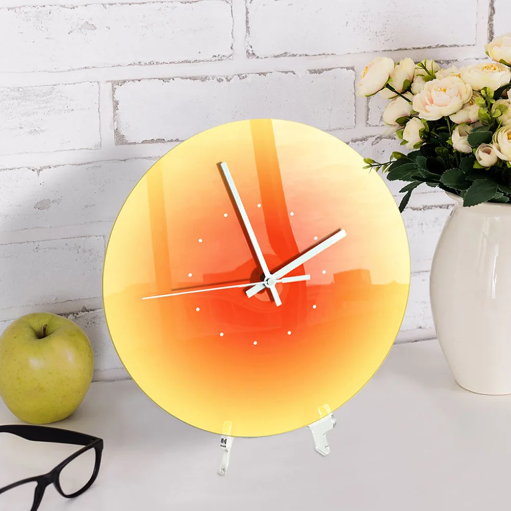 

Acrylic Wall Round Gradient Sunset Design Multifunctional Decorative For Living Room Bedroom Office Home Indoor Wall