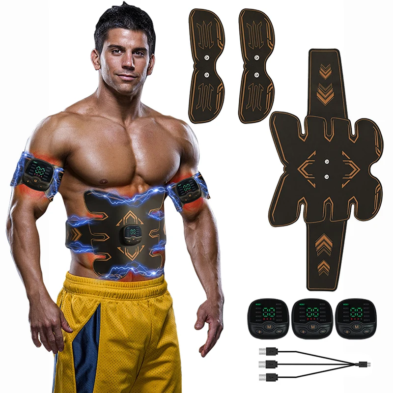 

Умный тоник для мышц EMS, стимулятор мышц, тонизирующий пояс для живота, массажер для тела, талии, рук, домашний тренажерный зал, оборудование для фитнеса, перезарядка через USB