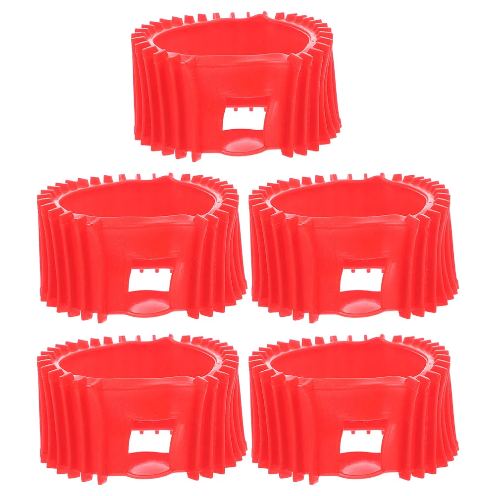 5 Pcs Propane Tank Gas Meter Cover Oxygen and Acetylene Gauge Covers Silicone Protector Red Replacement