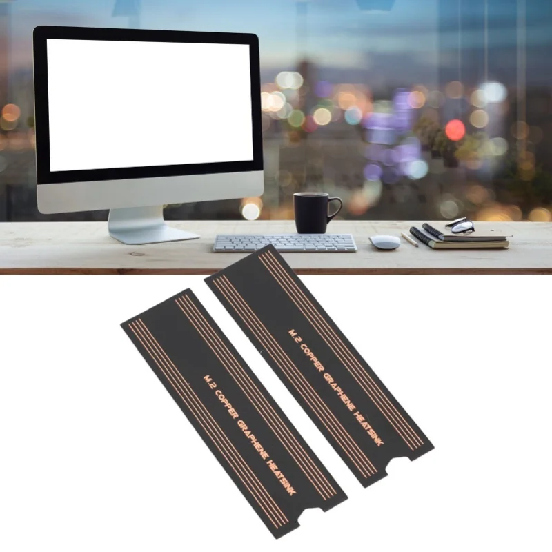 2pcs M.2 SSD Graphene Heatsink Dual Layer Professional NVMe Copper Graphene Heatsink For Laptop view 4