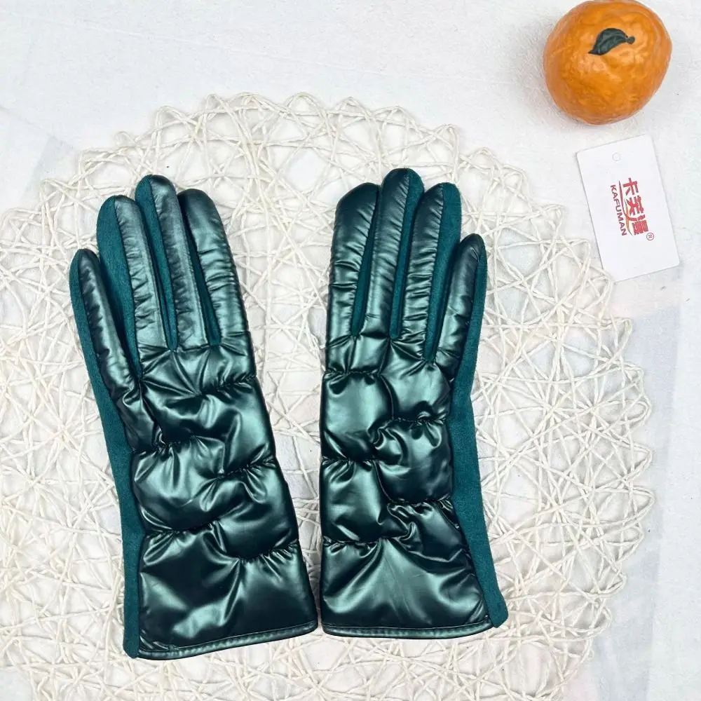 Waterproof Touch Screen Gloves Coldproof Windproof Driving Gloves Down Cloth Suede Plus Velvet Outdoor Gloves Winter Season