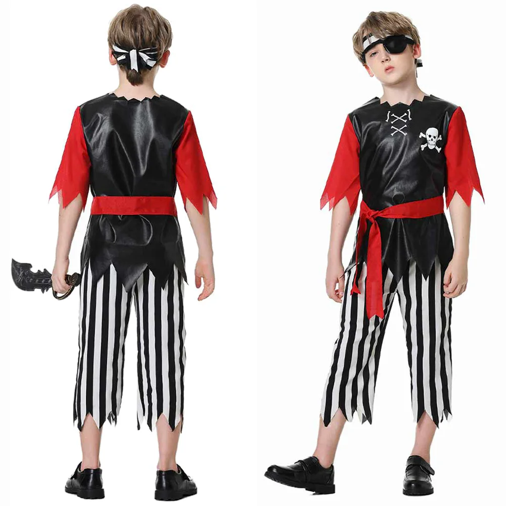 زي تنكري قرصان قديم من العصور الوسطى للأطفال ، الكبار ، الفتيات ، الأولاد ، العائلة ، لعب أدوار فيكتوري ، فستان ، خيال ، بدلة هالوين