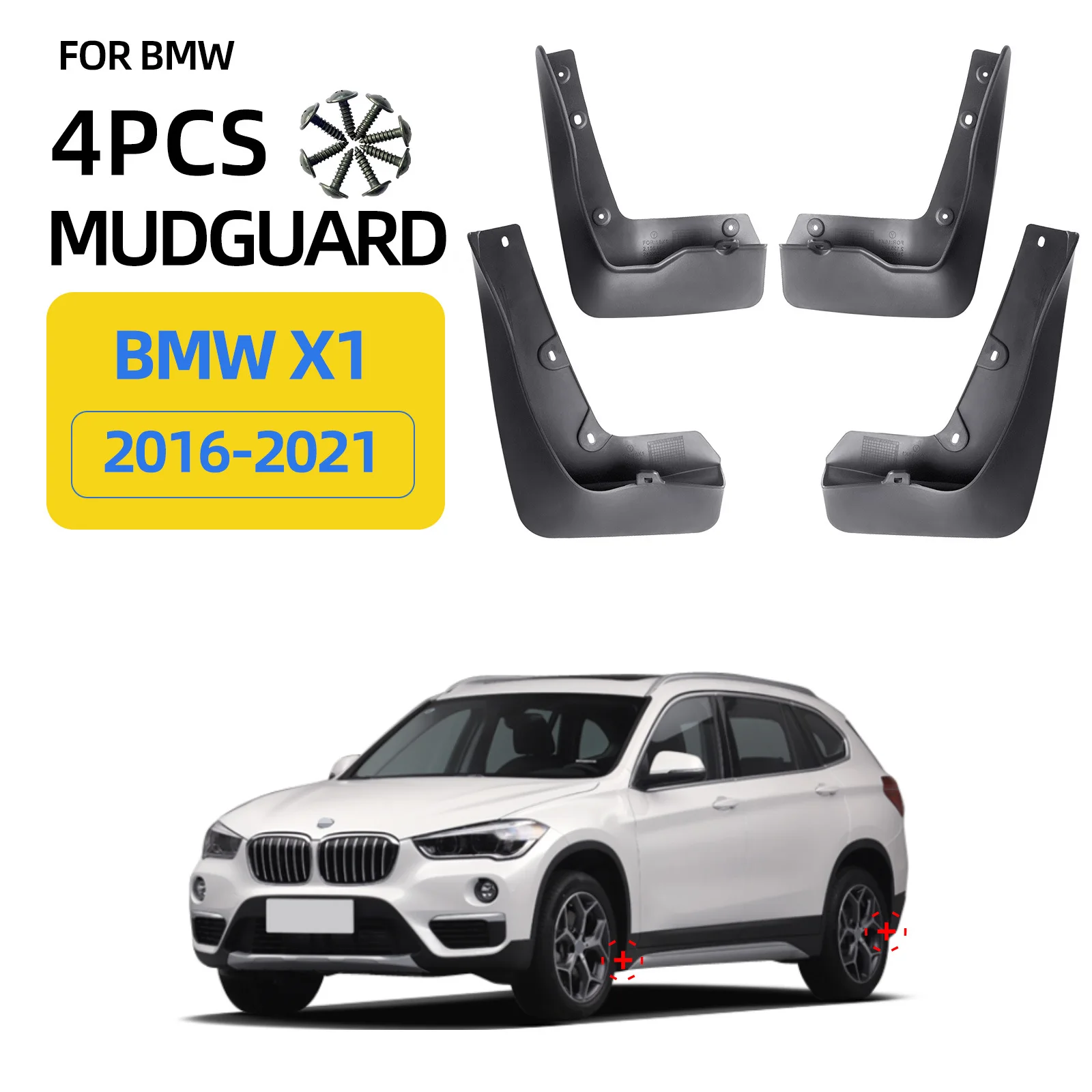 For 2016-2021 BMW X1 Fenders BMW X1 Car Fender Accessories