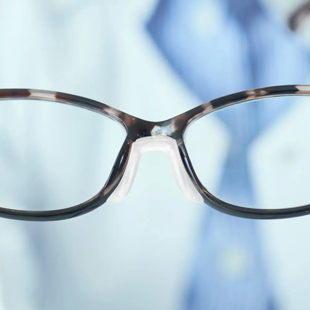 

6Pcs Eyeglass Nose Bridge Pads Transparent Soft Silicone Non-Slip Replacement Nose Pads Comfortable for Glasses Kids