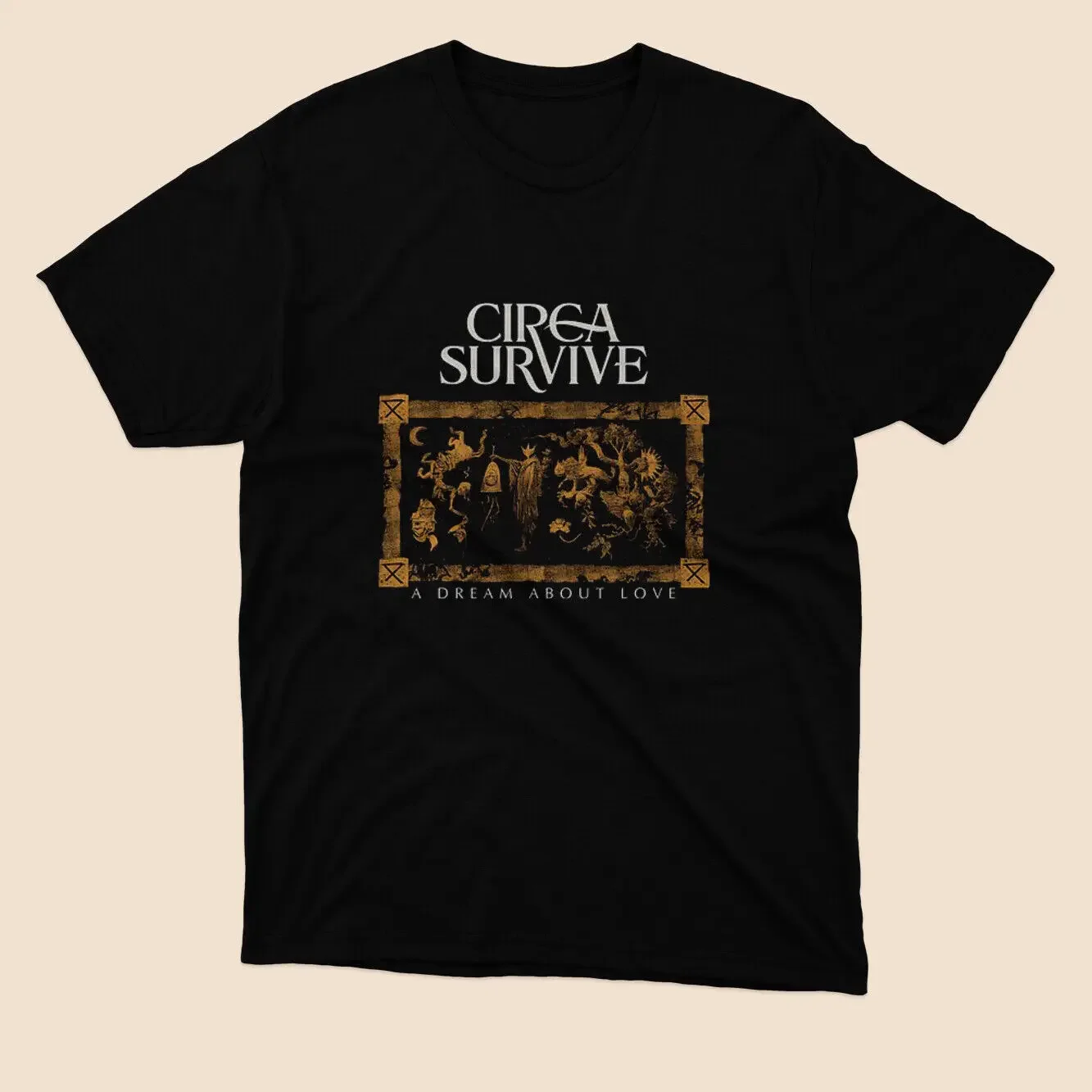 NWT circa survive - A Dream About Love America Black Tshirt Size S to 5XL