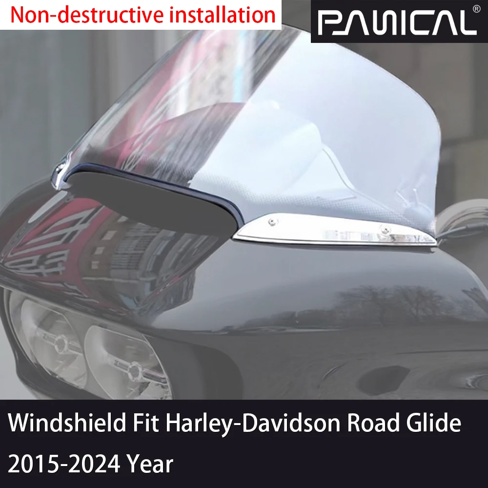 Panical Air Deflector Cafe Racer Front Windshield For Harley-Davidson Cvo Road Glide Uitra Fltrx Road Glide Special 2015-2024