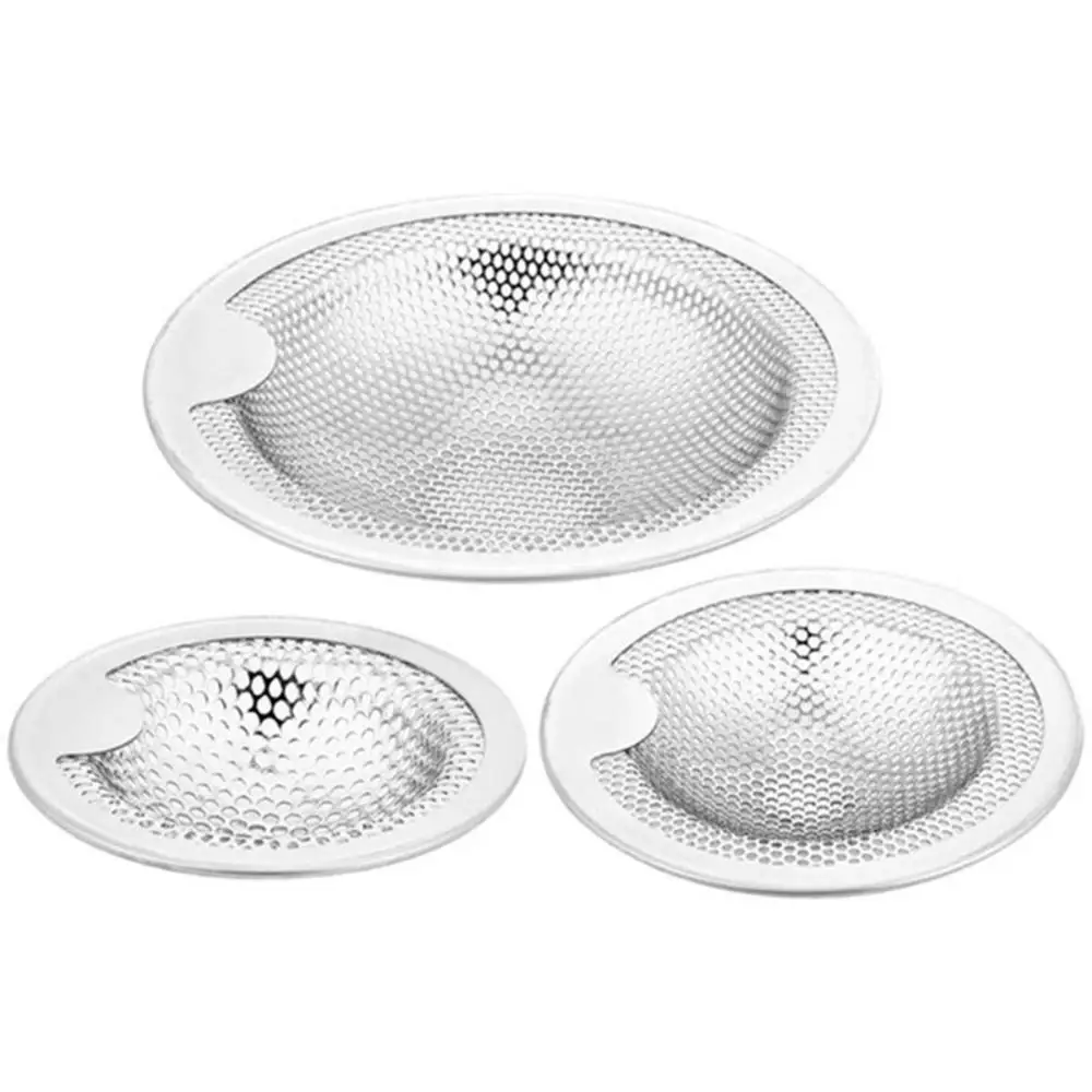 Kitchenware Stainless  Steel Colander Kitchen Bathtub Bathroom Water Sink Strainers Drain Filter