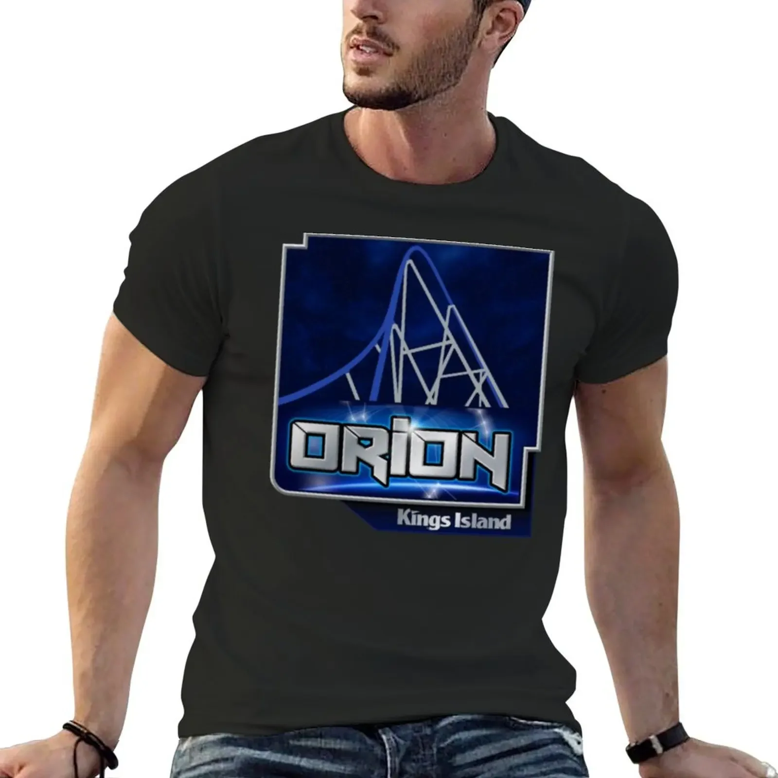 Kings Island Orion Design T-Shirt anime t shirts customizeds tops graphic t shirts plain t shirts men