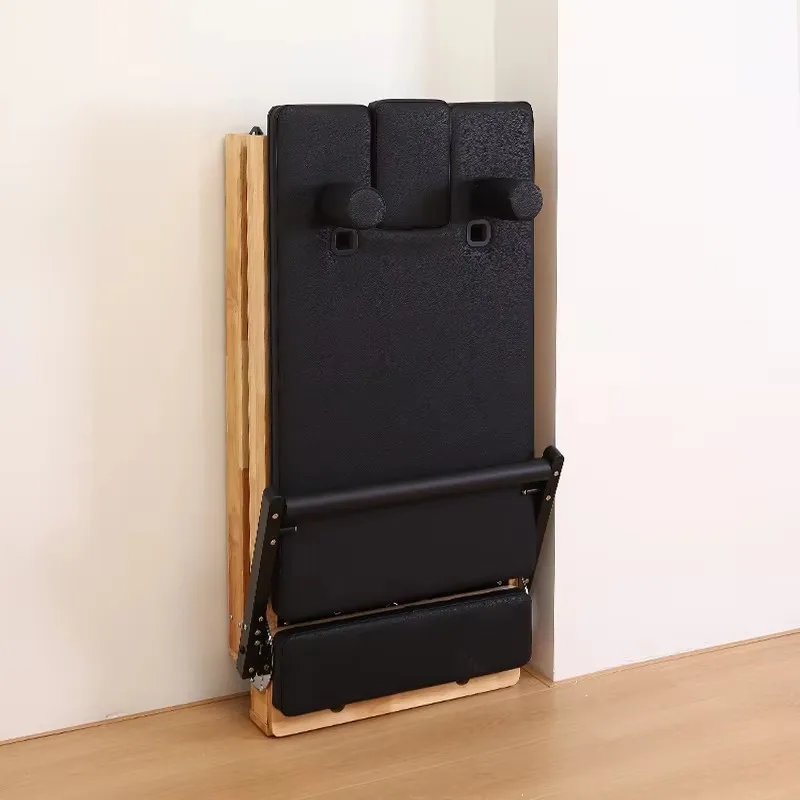 YTYIN Compact Foldable Core Bed: Custom Wooden Mini Pilates Reformer for Space-Efficient Home Gyms