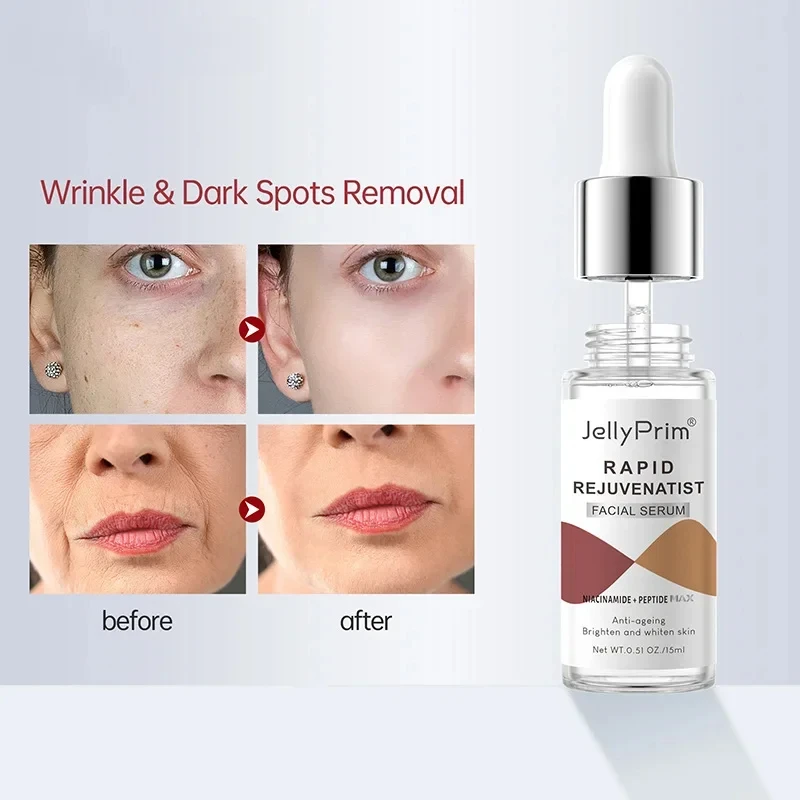 Pore Shrinking Face Serum Remove Dark Spots Face Whitening For Glowing Niacinamide Hyaluronic Acid Collagen Essece Skin Care