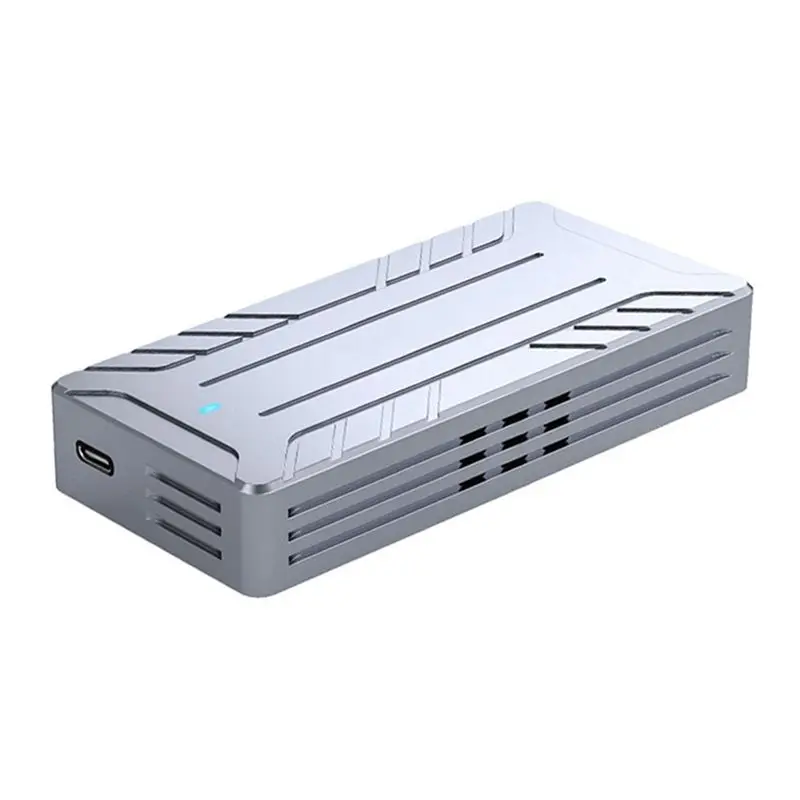 

Корпус для SSD-накопителя A23F-40Gbps Nvme M.2 с адаптером USB и встроенным охлаждающим вентилятором, алюминиевый корпус, поддерживает размеры 2242/2260/2280