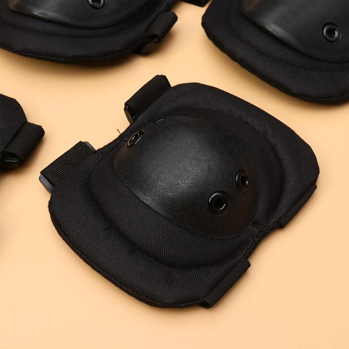 

Knee Pad Sponge Pads Riding Sports Protector Black Climbing Adjustable Brace