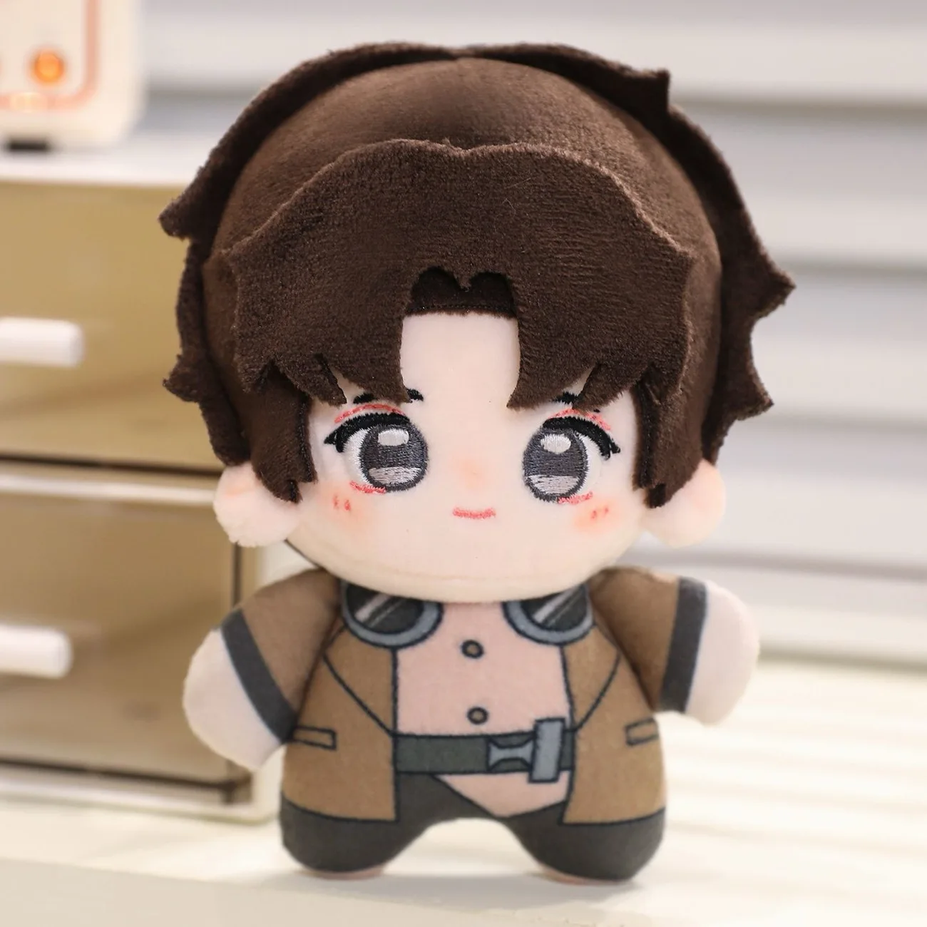 

Китайское аниме периферийные устройства Wu Xie, Чжан Qiling, Jie Yuchen, Black Blind Man 10 см, плюшевая игрушка для косплея