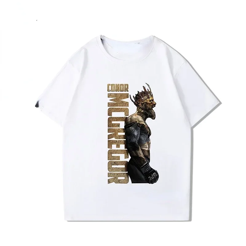 New Cool Fighter Graphic Summer Cloth for Boxing Lover Conor Mcgregor TShirt Irish Ireland Fight MMA Boxing King Cotton T Shirt