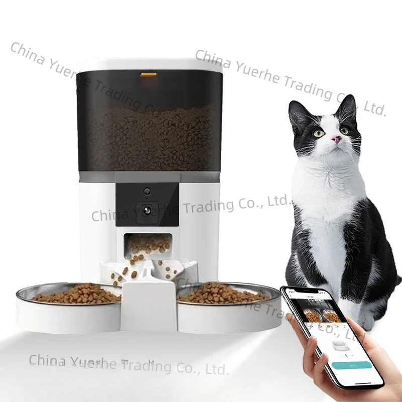 

Pet intelligent feeder cat dog automatic feeding machine visual monitoring timing quantitative remote