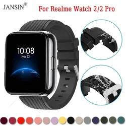 Silicone Watchband For Realme Watch 2/2 Pro Sports Wrist Strap Bracelet For Realme Watch 2 Pro Belt Wristband Smartwatch Correa