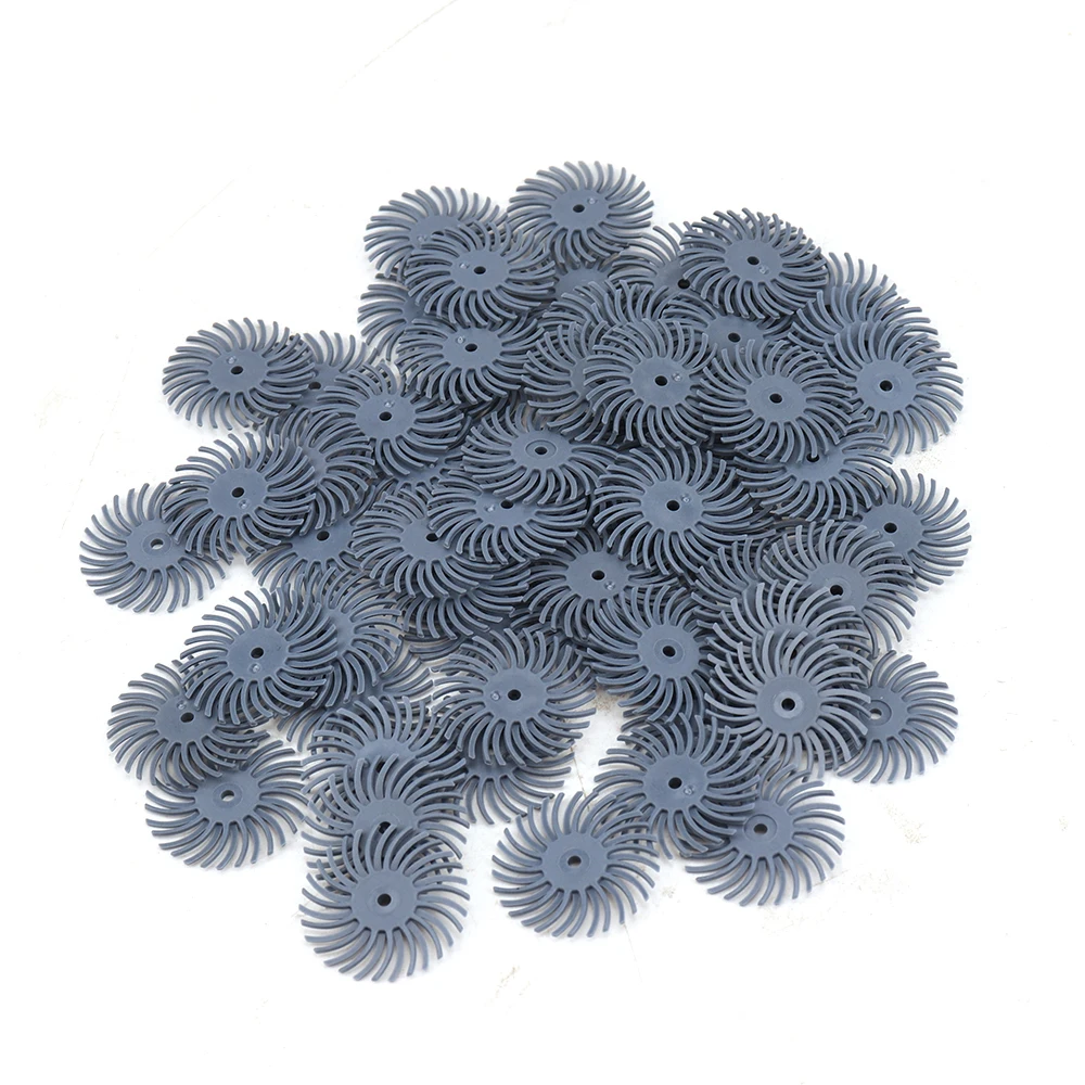 1 zoll Radial Borsten Disc Kit Schleif Pinsel 1/8 zoll 3/2,35mm Schaft Detail Polieren Rad für Dremel Dreh Werkzeug Zubehör – Detail 7