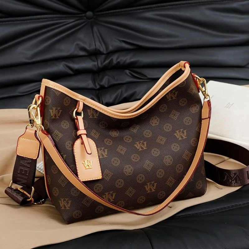 Tas Selempang Kulit Berkualitas Tinggi Untuk Wanita, Tas Tangan Desainer Selempang Bahu, Elegan Untuk Kantor