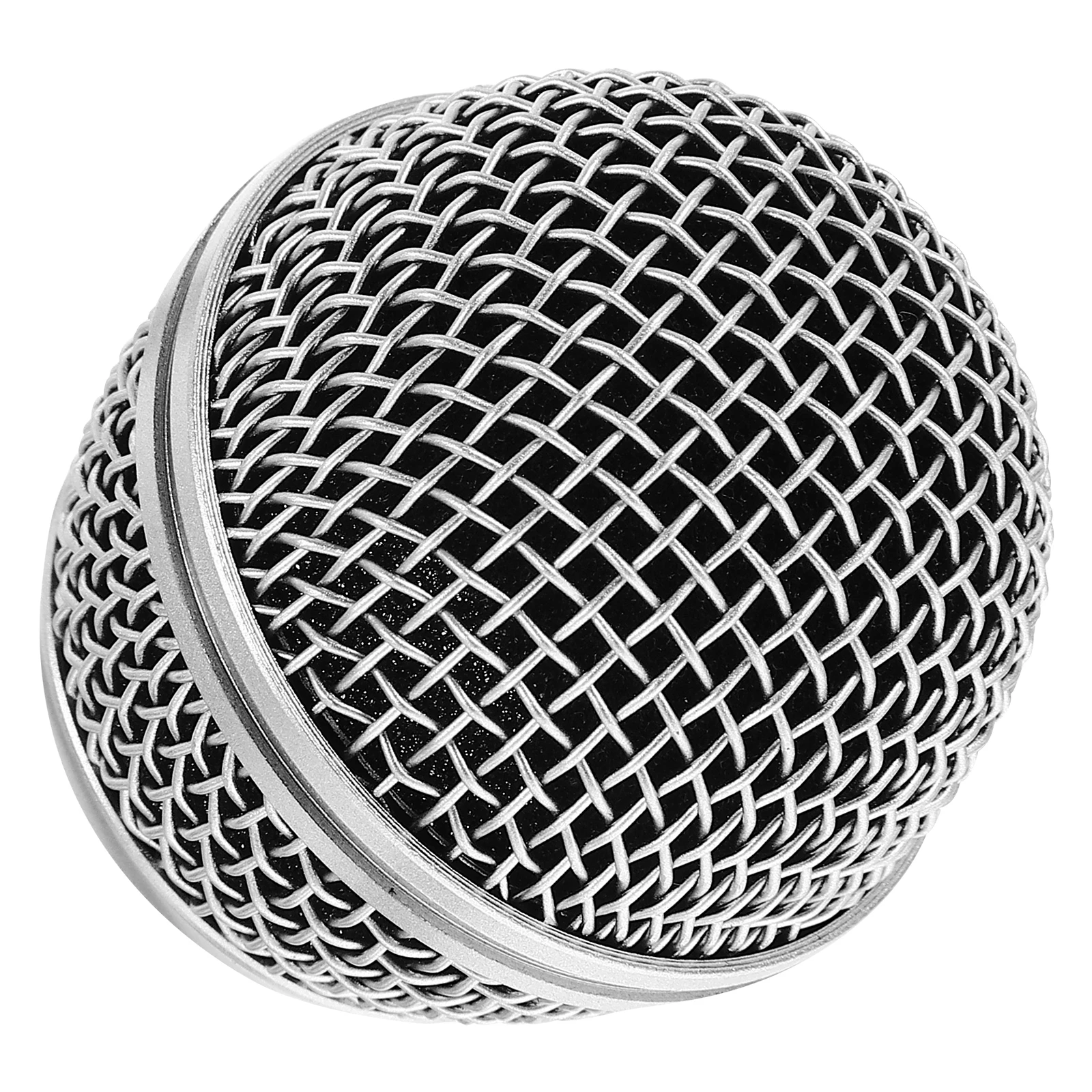 

Microphone Collision Net Grill Heads Replacement Silver Mesh Compatible Windscreen Cover Ball For Various Devices Reduction