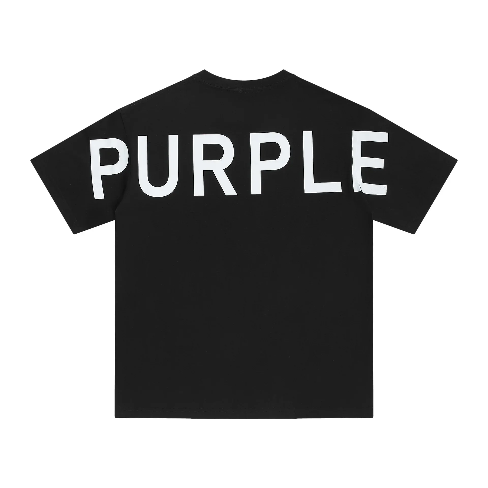 Fashion 2024 New Spring/Summer Beauty Trendy Classic Logo Back Purple Brand Monogram Print Short Sleeve T-Shirt