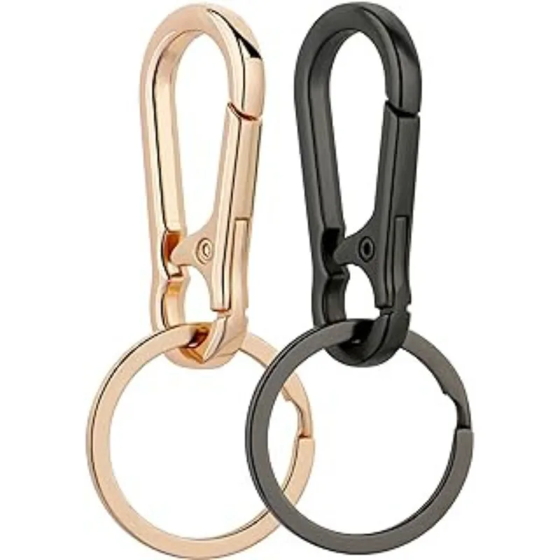 Keychain Portable Simple Metal Stainless Steel Keyring Climbing Clasp Car Keychain Car Gadget