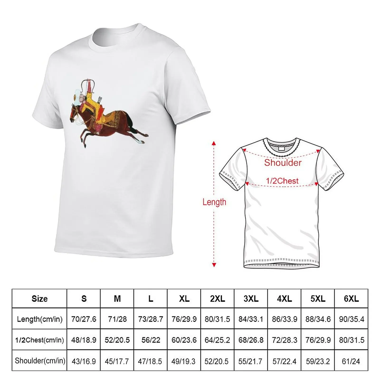 Ottoman Miniature: Horse Archer T-Shirt cotton t shirts man 100% cotton tshirt 100% t shirts cotton 100% T-shirt