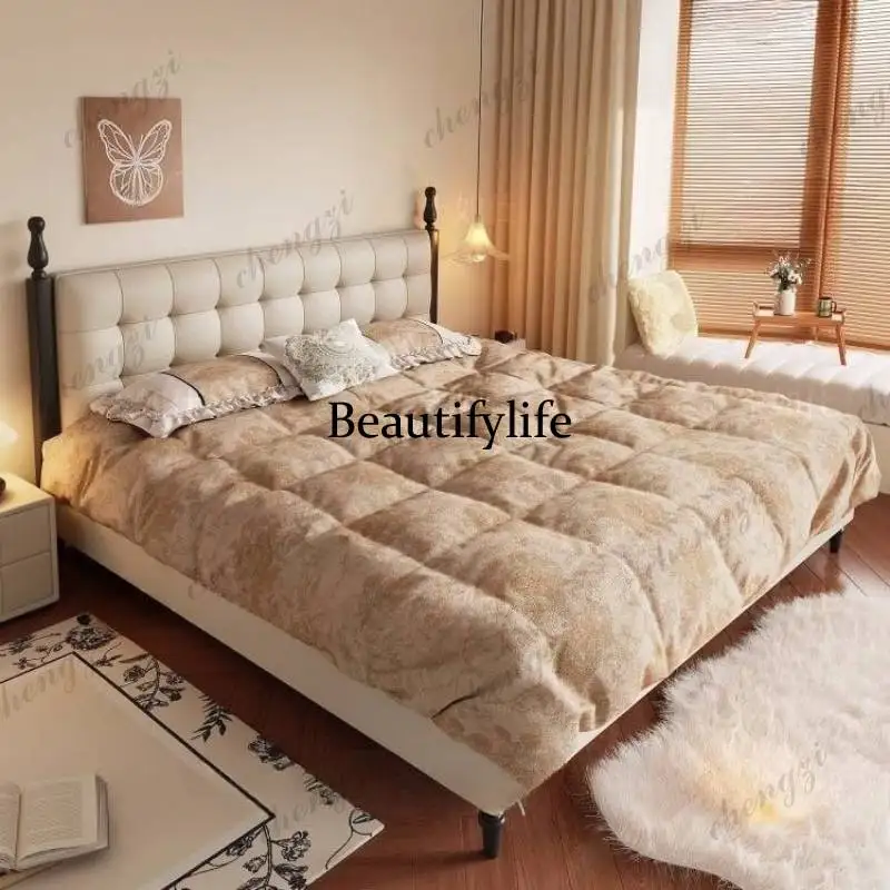 Soft Designs Double Bed Decoration Australia King Size Adults Double Bed Japanese Luxury Modern Cama Box Casal Furniture
