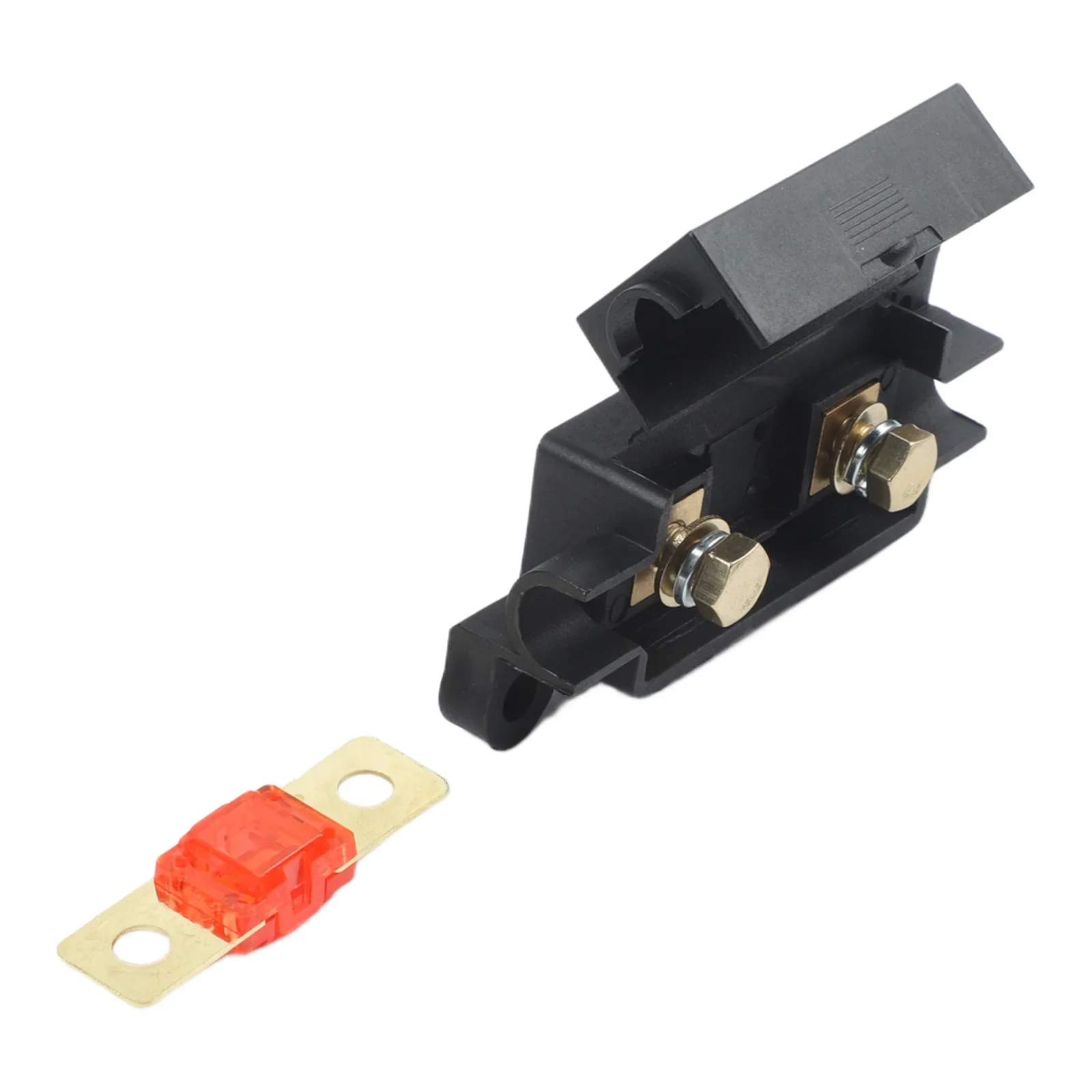 Reliable Fuse Holder With Heatshrinkable Accessories For Air Conditioning Use 40 Amps Current ABS And Copper Material