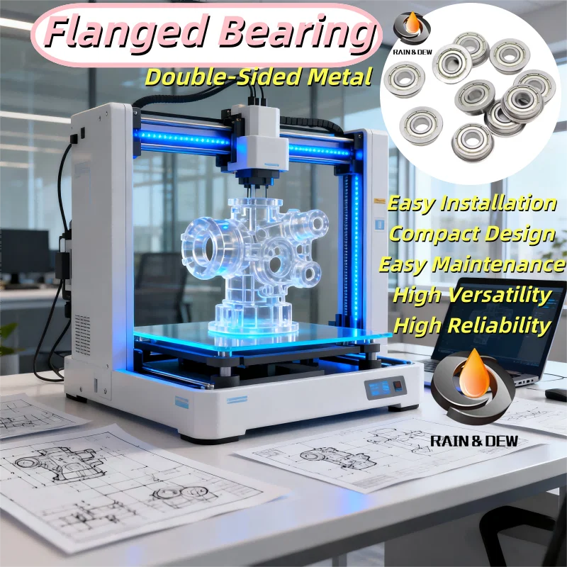 10PCS MF52ZZ ABEC-7 Miniature Flange Bearings. Includes MF63, MF74, MF105, MF106, MF115, MF128 ZZ applications.