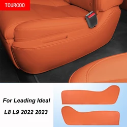 For Leading Ideal LiXiang L8 L9 2022 2023 Interior Second Row Seat Side Border Kick Pad Leather Interior Accessories