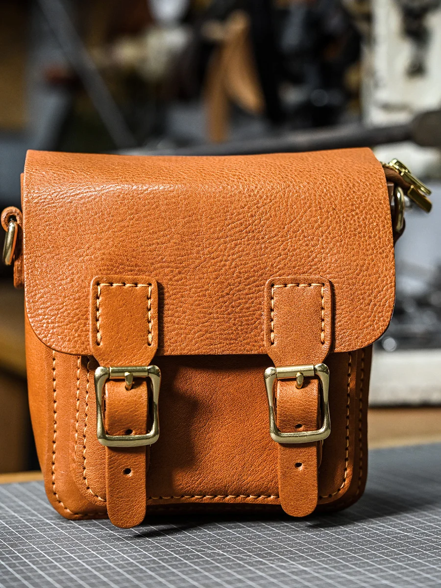 

Simple vintage first layer cowhide women's crossbody bag casual luxury handmade genuine leather cute small female shoulder bag